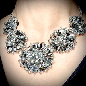 Czech Bead Statement Necklace choker